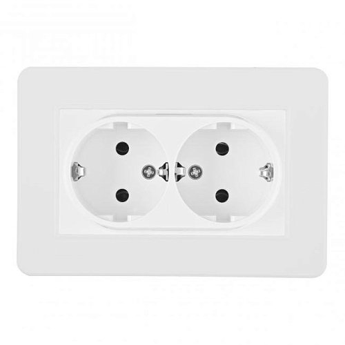 SET16-double-40-2 white Розетка Arte Milano Set16-2 SET16-double-40-2 white