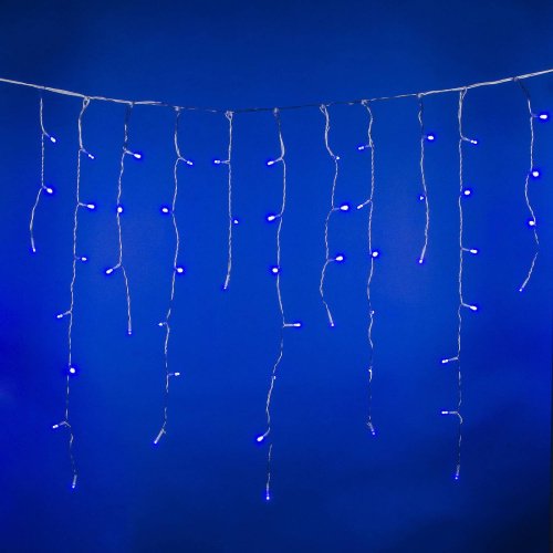 Бахрома светодиодная с эффектом мерцания, 12м Uniel ULD-B12006-195/TTK BLUE IP44