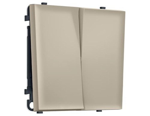 MS343020 Комплект механизма 2-кл проходного выключателя SIGMA Кашемир 10A-250V QUANT PRO (SP3430, PR120)