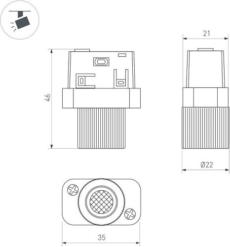 043296 Трековый светильник Arlight Mag-Orient 043296
