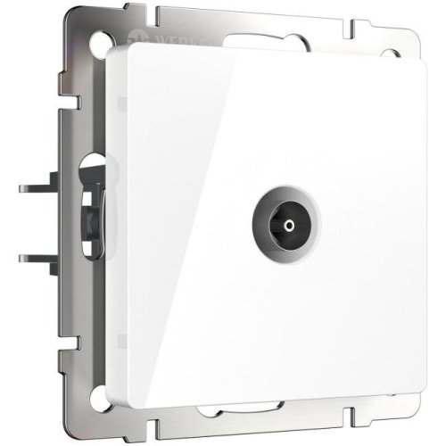 Розетка Werkel Встраиваемые механизмы белые W1184001/ ТВ-розетка проходная (белый)