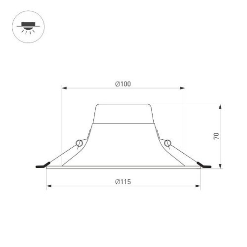 Встраиваемый светильник Arlight Blizzard 036577