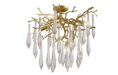 Потолочная люстра Crystal Lux Reina REINA PL5 D600 GOLD PEARL