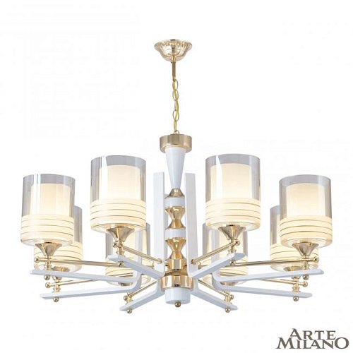 306087/8 Wh/Gd Подвесная люстра Arte Milano Florentia-6087 306087/8 Wh/Gd