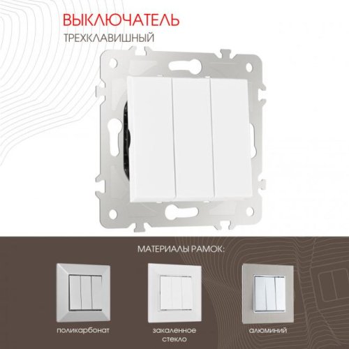 Выключатель Arte Milano Am-203 203.30-3.white