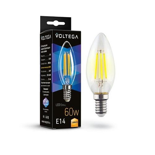7198 Светодиодная лампа Voltega Candle 6W 7198