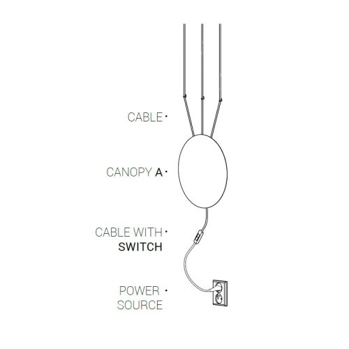 8612 Кабель 1,5 м. с выключателем Nowodvorski Cameleon Cable with switch 8612