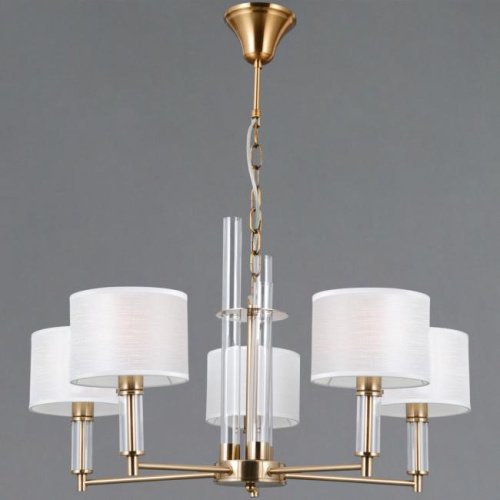 Подвесная люстра ILLUMICO IL0755-5PSQ-25 BRASS GENOA