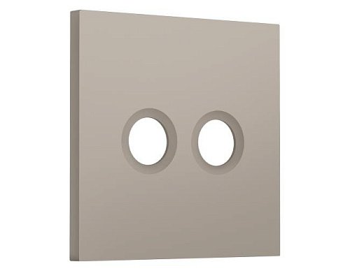 SP3733 SP3733 Лицевая панель SIGMA (Серо-бежевый матовый) для TV двойной розетки QUANT PRO