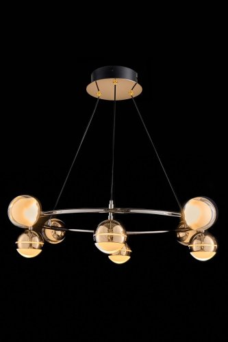 LE7709/8 Black Chrome/Gold Подвесная люстра LEON Lilith LE7709/8 Black Chrome/Gold