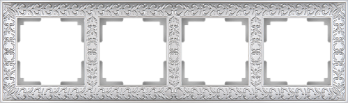 WL07-Frame-04/Рамка на 4 поста (жемчужный) Рамка Werkel Antik WL07-Frame-04/Рамка на 4 поста (жемчужный)