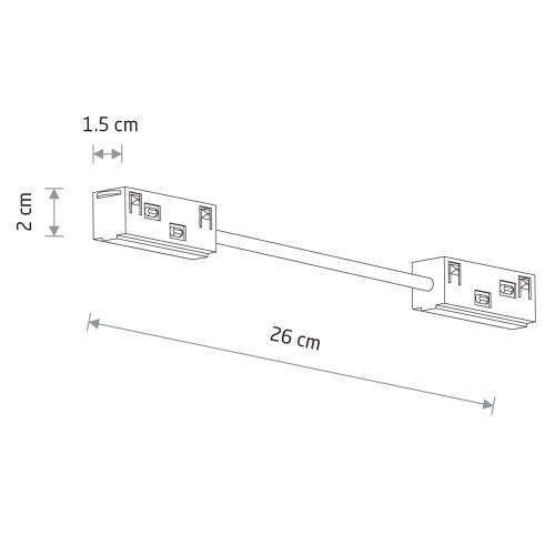 Коннектор для магнитных треков гибкий Nowodvorski Lvm 11617