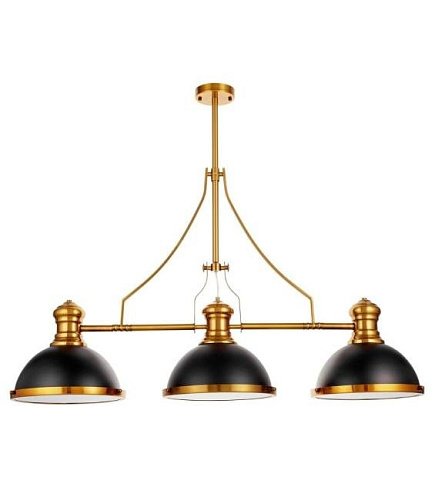 LDP 710-3 BK+MD Потолочная люстра Lumina Deco ETTORE LDP 710-3 BK+MD