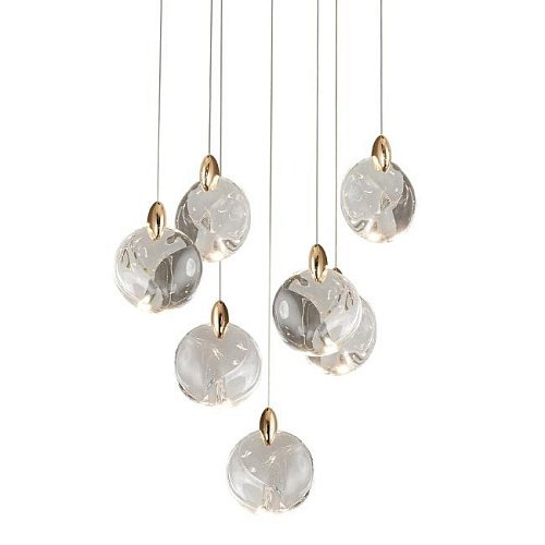 OD2440-7 gold/clear Светильник подвесной Delight Collection OD2440 OD2440-7 gold/clear