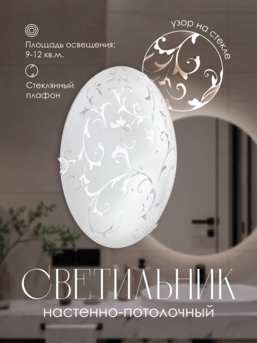 Настенно потолочный светильник Мелодия Света Сноу-вайт R1004-2W-300 WT 000059669