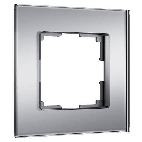 W0013106/ Рамка на 1 пост Senso (серебряный, стекло soft-touch) Рамка Werkel W0013106/ Рамка на 1 пост Senso (серебряный, стекло soft-touch)
