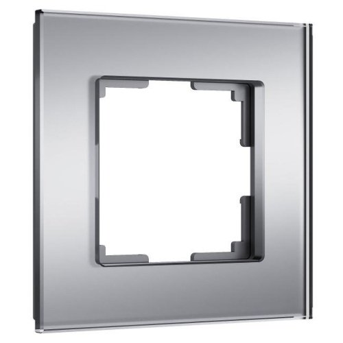 W0013106/ Рамка на 1 пост Senso (серебряный, стекло soft-touch) Рамка Werkel W0013106/ Рамка на 1 пост Senso (серебряный, стекло soft-touch)