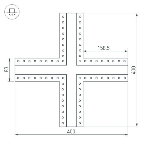 Крестовина Arlight 030099
