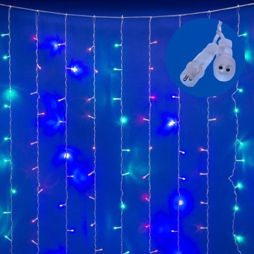 ULD-C3020-240/TTK MULTI IP44 Занавес светодиодный с эффектом мерцания, 3х2м Uniel ULD-C3020-240/TTK MULTI IP44