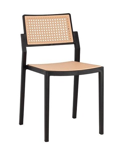 Стул пластиковый Stool Group Milto 8059 black/beige