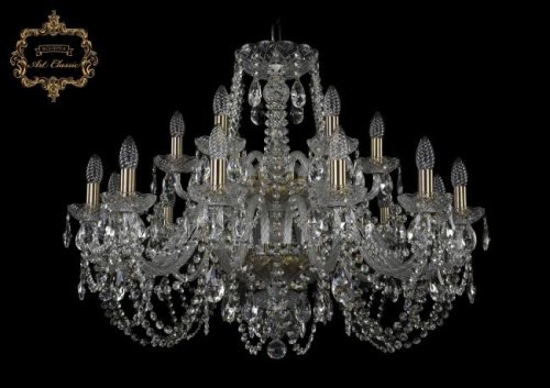 Подвесная хрустальная люстра 11.11 Art Classic 11.11.12+6.300.2d.Br.Sp