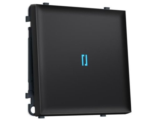 MS802040 MS802040 Комплект механизма 1-кл проходного выключателя с подсветкой 10000K SIGMA Черный матовый 10A-250V QUANT PRO (SP8020, PR105, G29B)