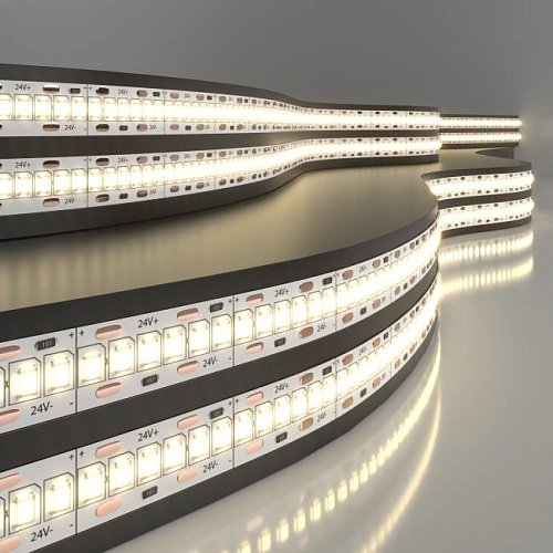 LED лента Elektrostandard 24V 24W IP20 Лента светодиодная 240Led 24W IP20 3300K тёплый белый (2835 24V 240Led 24W IP20) a052979