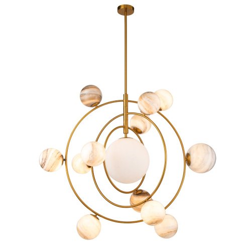 Люстра на штанге Delight Collection Planet KG1122P-13 brass