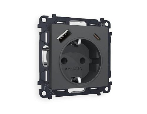 Розетка Ambrella Volt ALFA MA910010