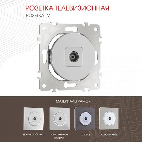 Розетка Arte Milano Am-202 202.43-1.silver