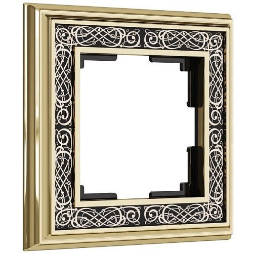 Рамка Werkel W0011430/ Рамка на 1 пост Palacio Gracia (золото/черный)
