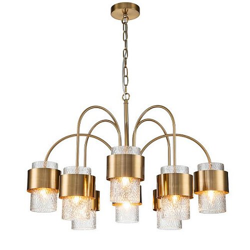 V000323 Подвесная люстра Indigo Eleganza 12019/A/8P Brass V000323