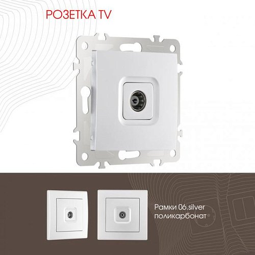 206.43-1.silver Розетка Arte Milano Am-206 206.43-1.silver