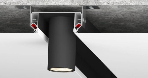 DK5850-BK Профиль для создания декоративных ниш в натяжном потолке Denkirs Flod DK5850-BK