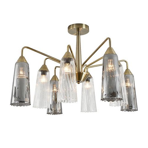 V000510 Потолочная люстра Indigo Campana V000510 13028/8R Brass