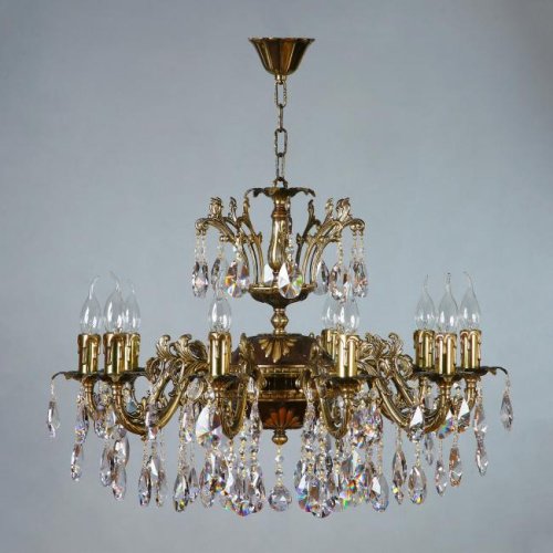 Подвесная хрустальная люстра Granada Ambiente 2118/10 PB Tear drop