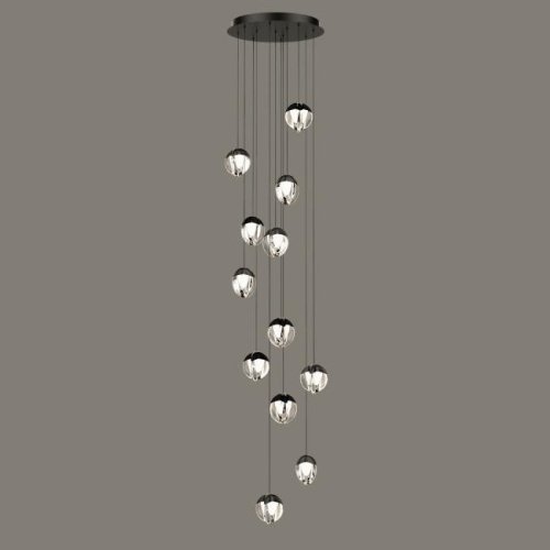 MD24001033-12A black/clear Люстра каскадная Delight Collection MD24001033 MD24001033-12A black/clear