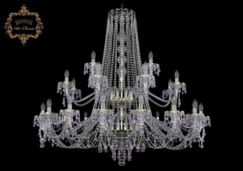 11.24.16+8+4.460.2d.Br.V7010 Подвесная хрустальная люстра 11.24 Art Classic 11.24.16+8+4.460.2d.Br.V7010