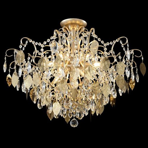 ESMIRALDA PL9 GOLD Потолочная люстра Crystal Lux Esmiralda ESMIRALDA PL9 GOLD