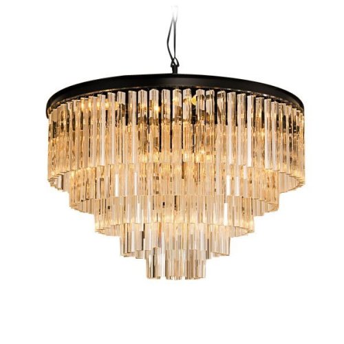 KR0387P-10A black/amber Подвесная люстра Delight Collection 1920s Odeon KR0387P-10A black/amber
