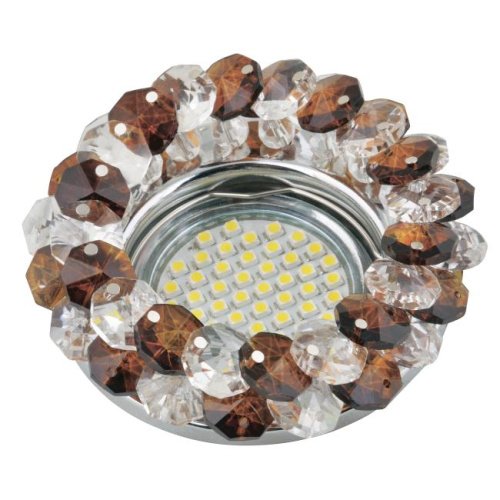 DLS-F130 GU5.3 CHROME/BROWN Встраиваемый светильник Fametto Fiore DLS-F130 GU5.3 CHROME/BROWN