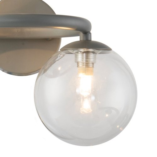 Настенное бра Delight Collection Wendt KG1202W-2 grey/clear