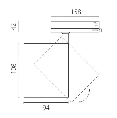 A5436QT Трековый светильник Lightstar Alta Base A5436QT