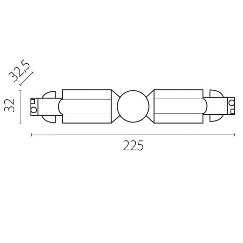 Коннектор для шинопровода Lightstar Quattro 504156-FRPI