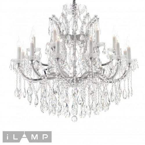 6071-18 CR+CL Подвесная люстра iLamp Diamond 6071-18 CR+CL
