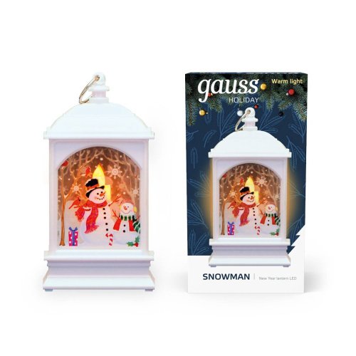 HL030 Фонарь новогодний светодиодный Снеговик Gauss HL HL030