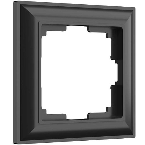 W0012208/ Рамка на 1 пост Fiore (черный матовый) Рамка Werkel W0012208/ Рамка на 1 пост Fiore (черный матовый)