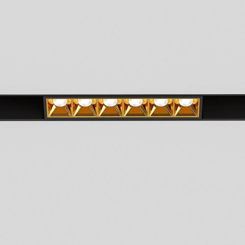 Трековый светильник Elektrostandard Slim Magnetic Slim Magnetic Трековый светильник 6W 4000K Artas (чёрный/золото) 85101/01