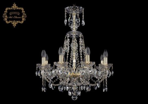 11.21.8.200.XL-70.Gd.Sp Подвесная хрустальная люстра 11.21 Art Classic 11.21.8.200.XL-70.Gd.Sp