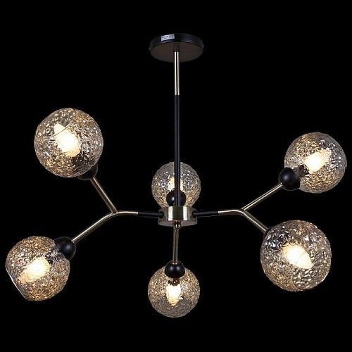 IL0268-6PSQ-79 BK AB Потолочная люстра ILLUMICO IL0268-6PSQ-79 BK AB